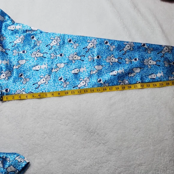 Peanuts Collection Snoopy Blue 2 Piece Pajama PJ Set - Picture 8 of 8